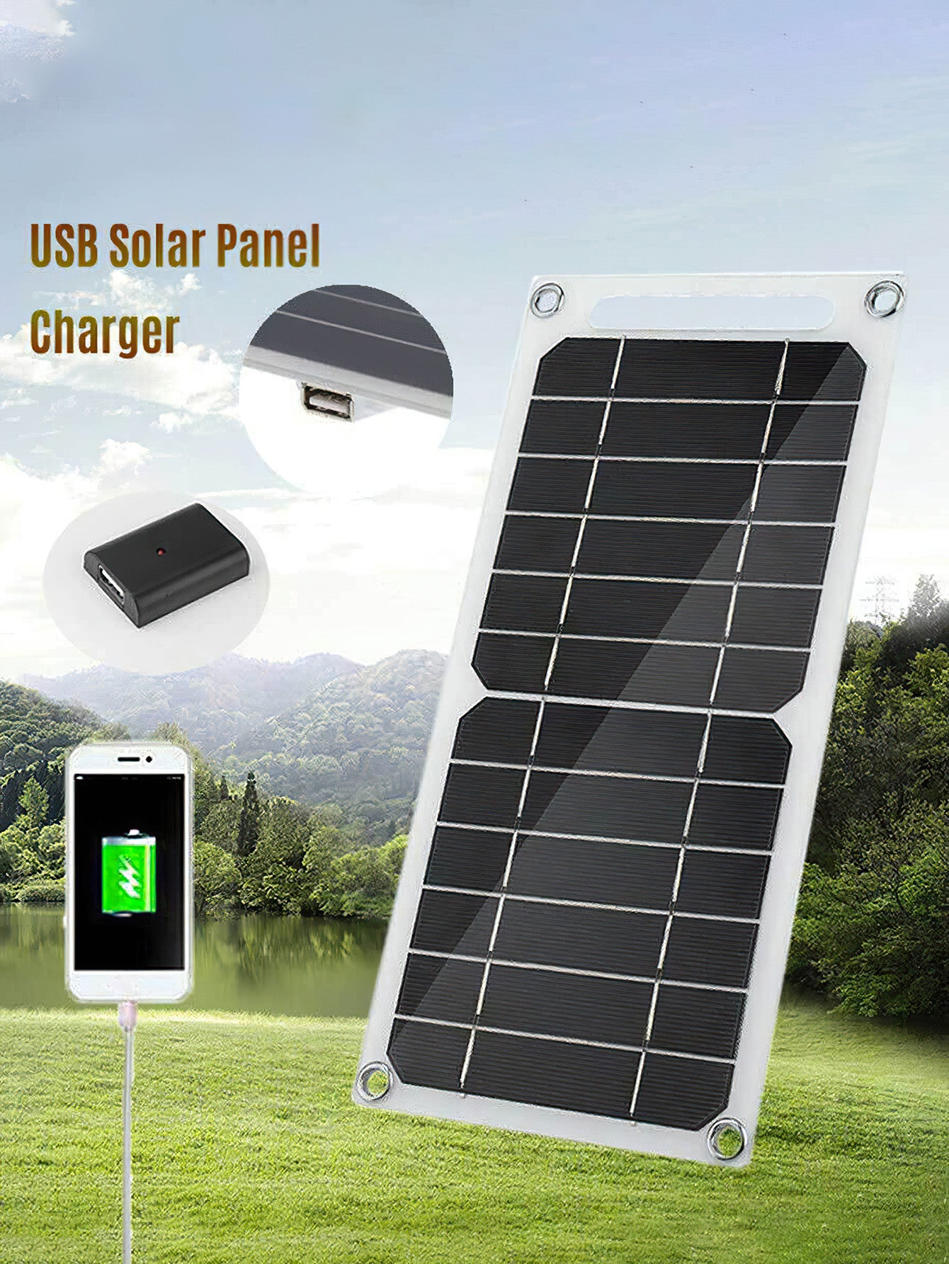 6W Small Flexible Solar Panel Charger – Portable Emergency Power for Phones & Outdoor Use