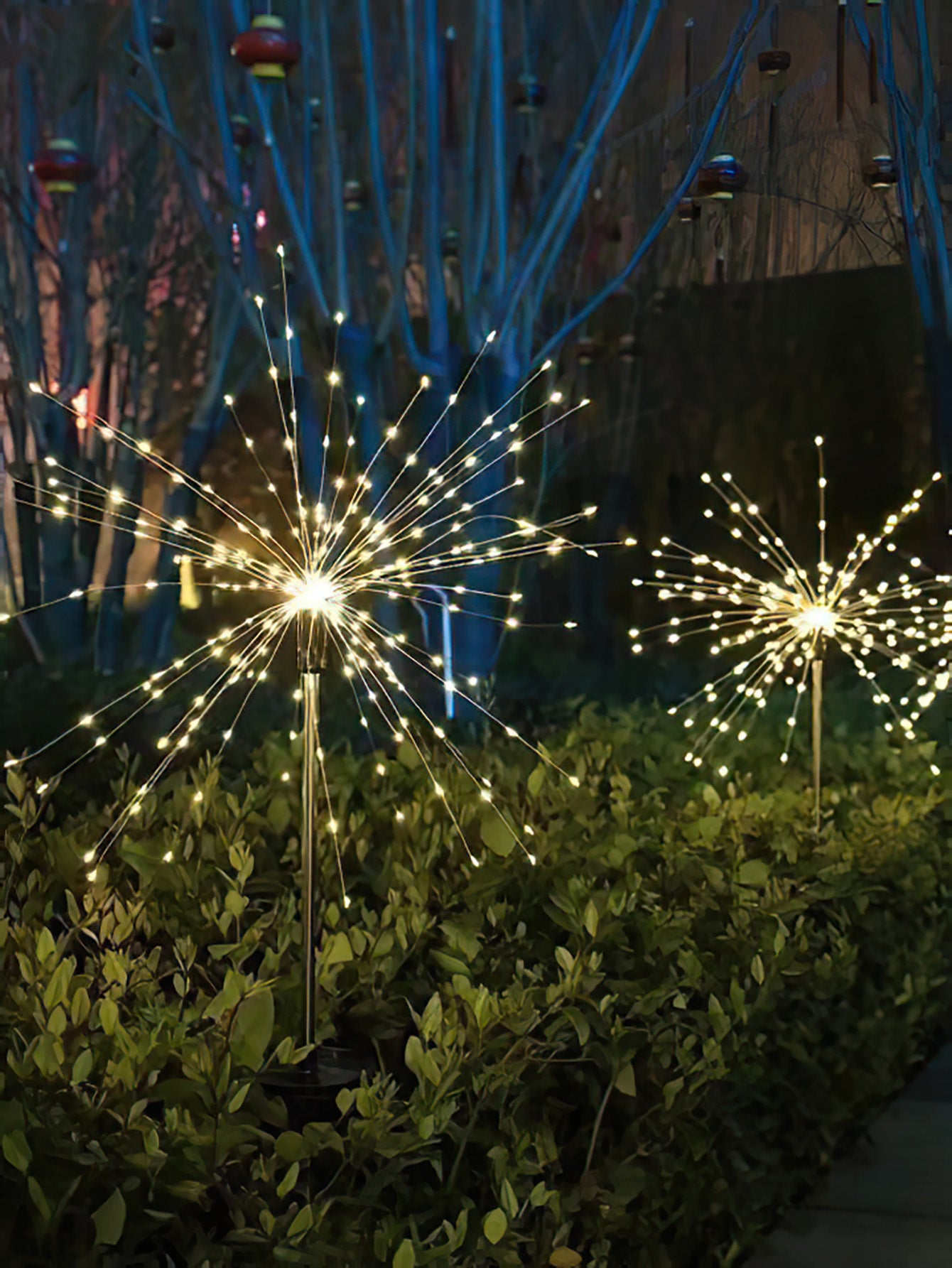 Solar Garden Lights – Outdoor Firework String Lights and Lawn Decor