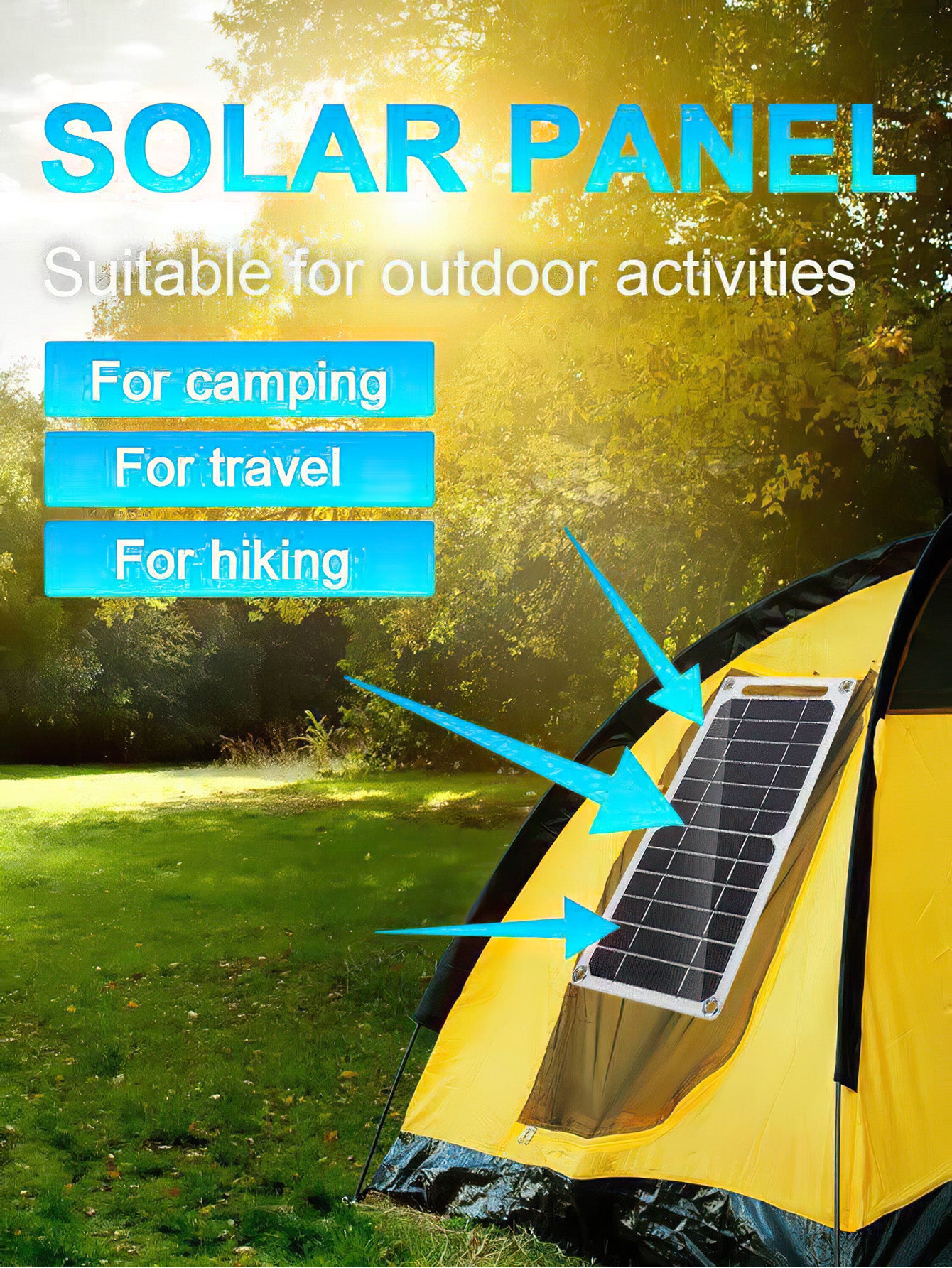 6W Small Flexible Solar Panel Charger – Portable Emergency Power for Phones & Outdoor Use