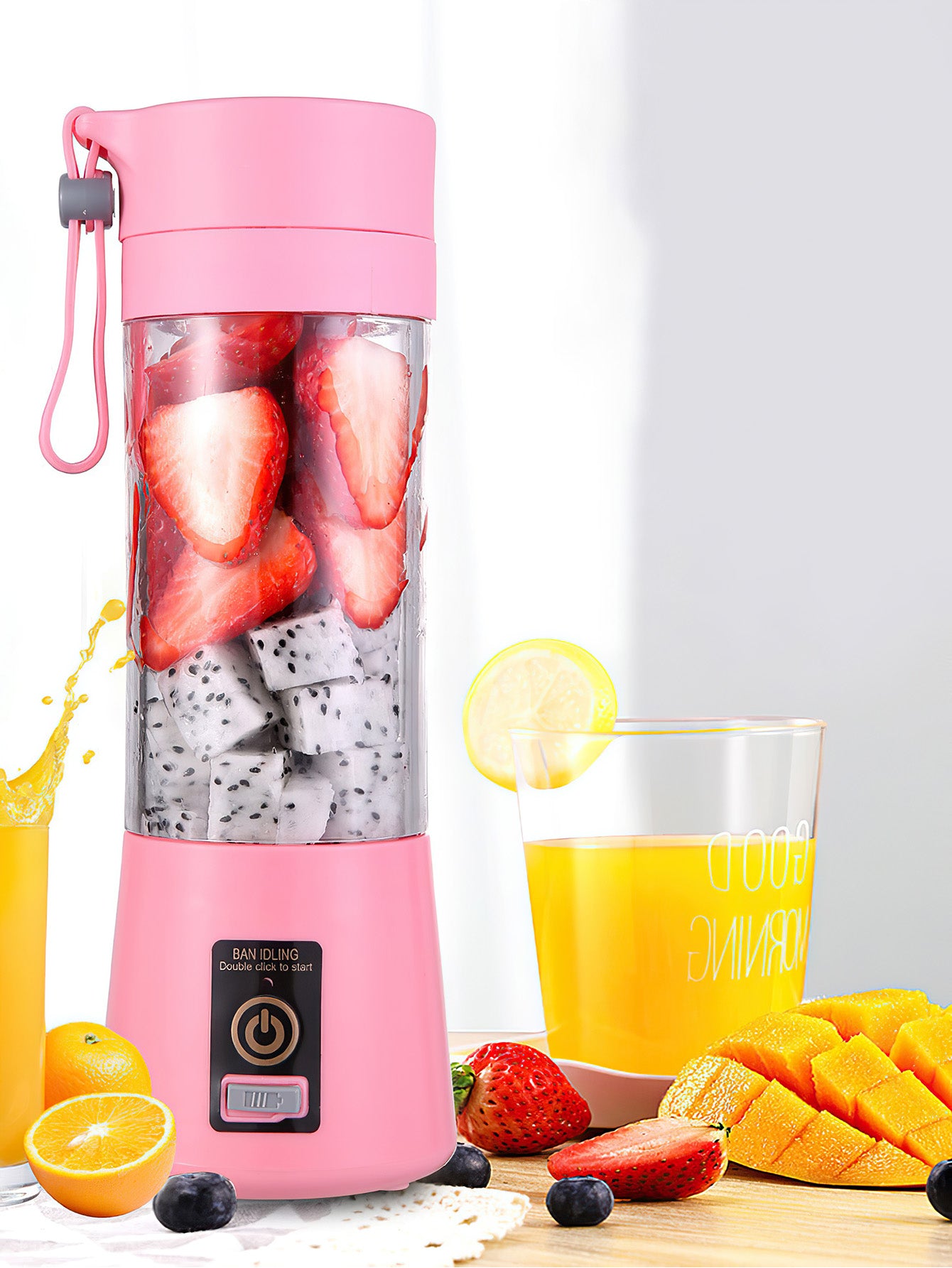 Portable electric juicer cup, mini fruit juicer -4 colors