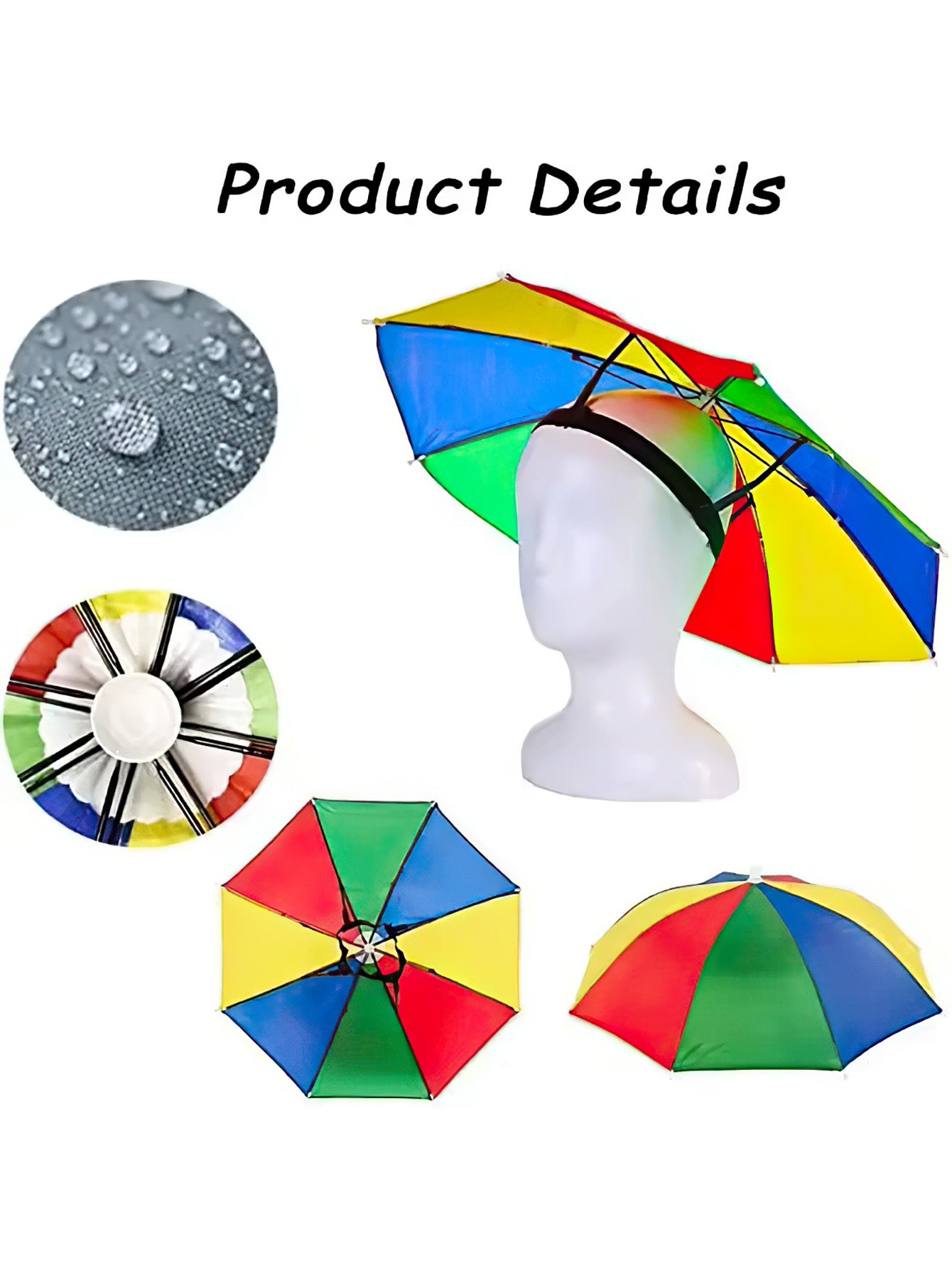 Fishing Umbrella Hat for Kids and Adults - 6 Colors