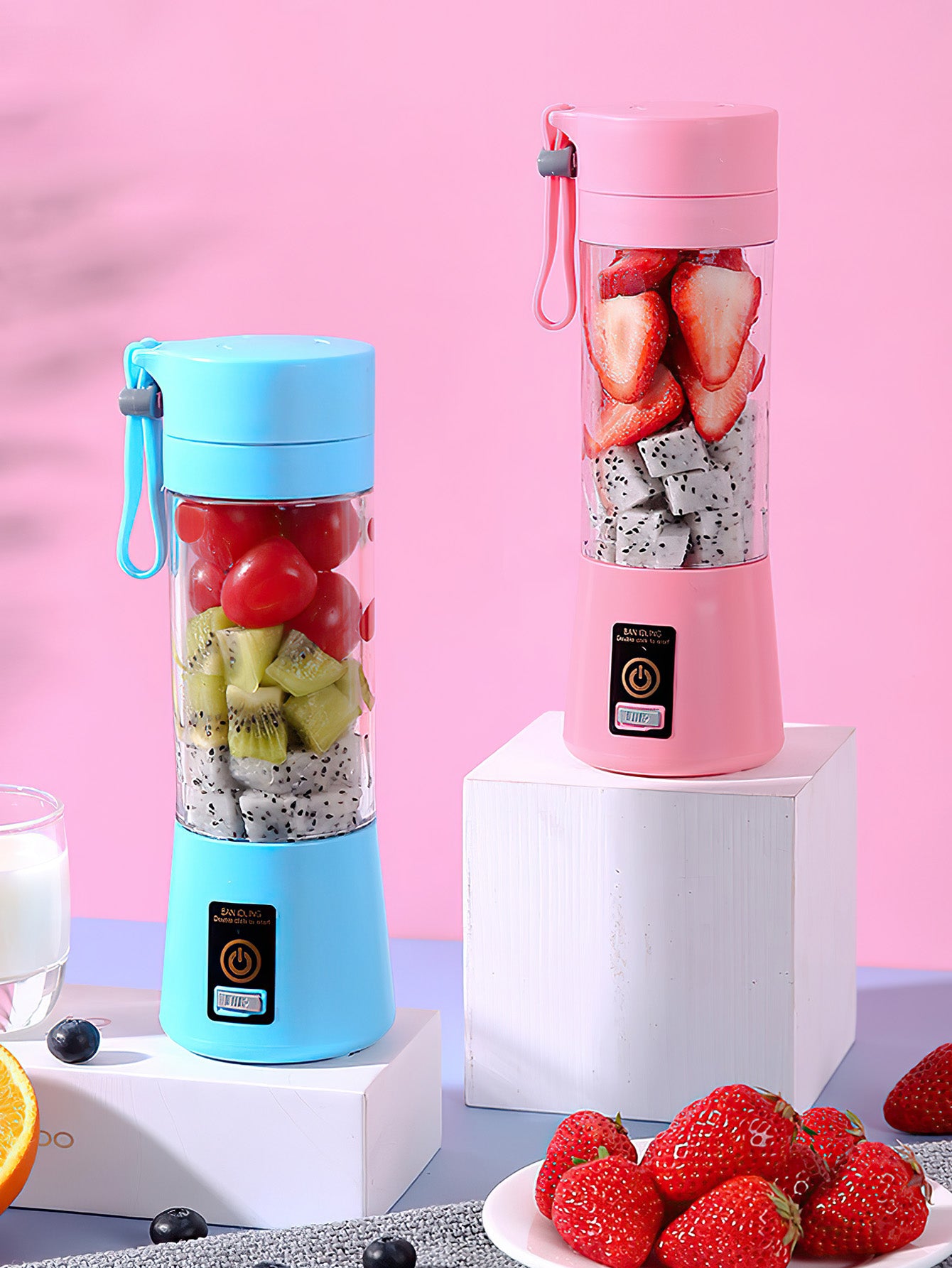 Portable electric juicer cup, mini fruit juicer -4 colors